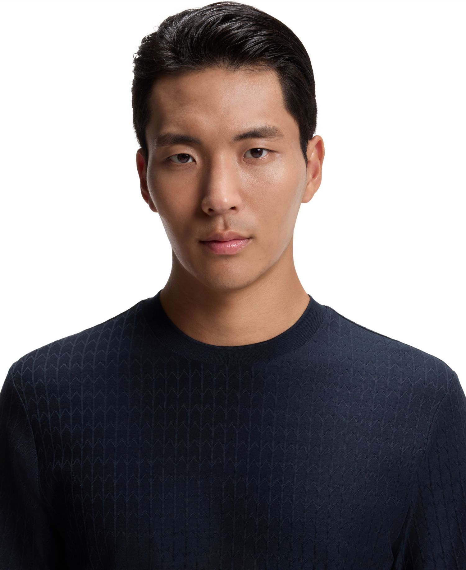 BOSS by Men's Cotton Jacquard Regular-Fit T-Shirt