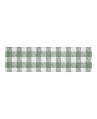 Buffalo Check Non-Slip Kitchen Mat, 17.5" x 60"