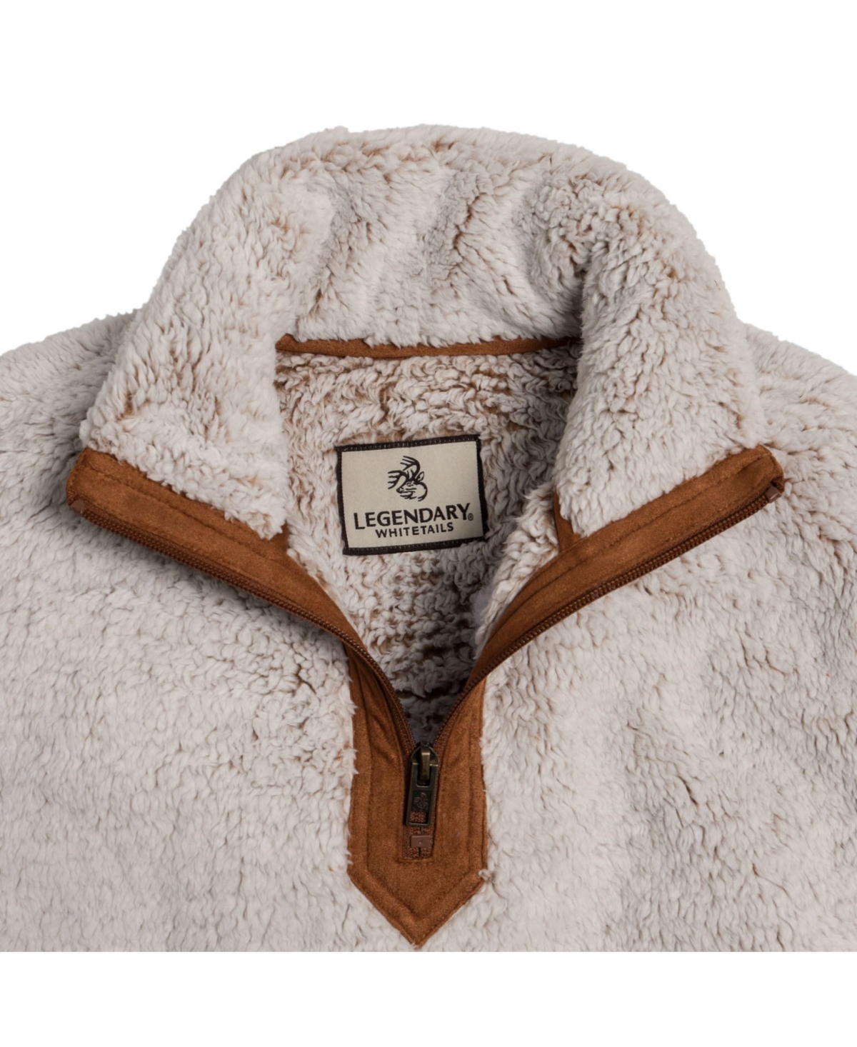 Legendary Whitetails Women's Fuzzy Hide Fleece Quarter-Zip Mock-Neck Pullover