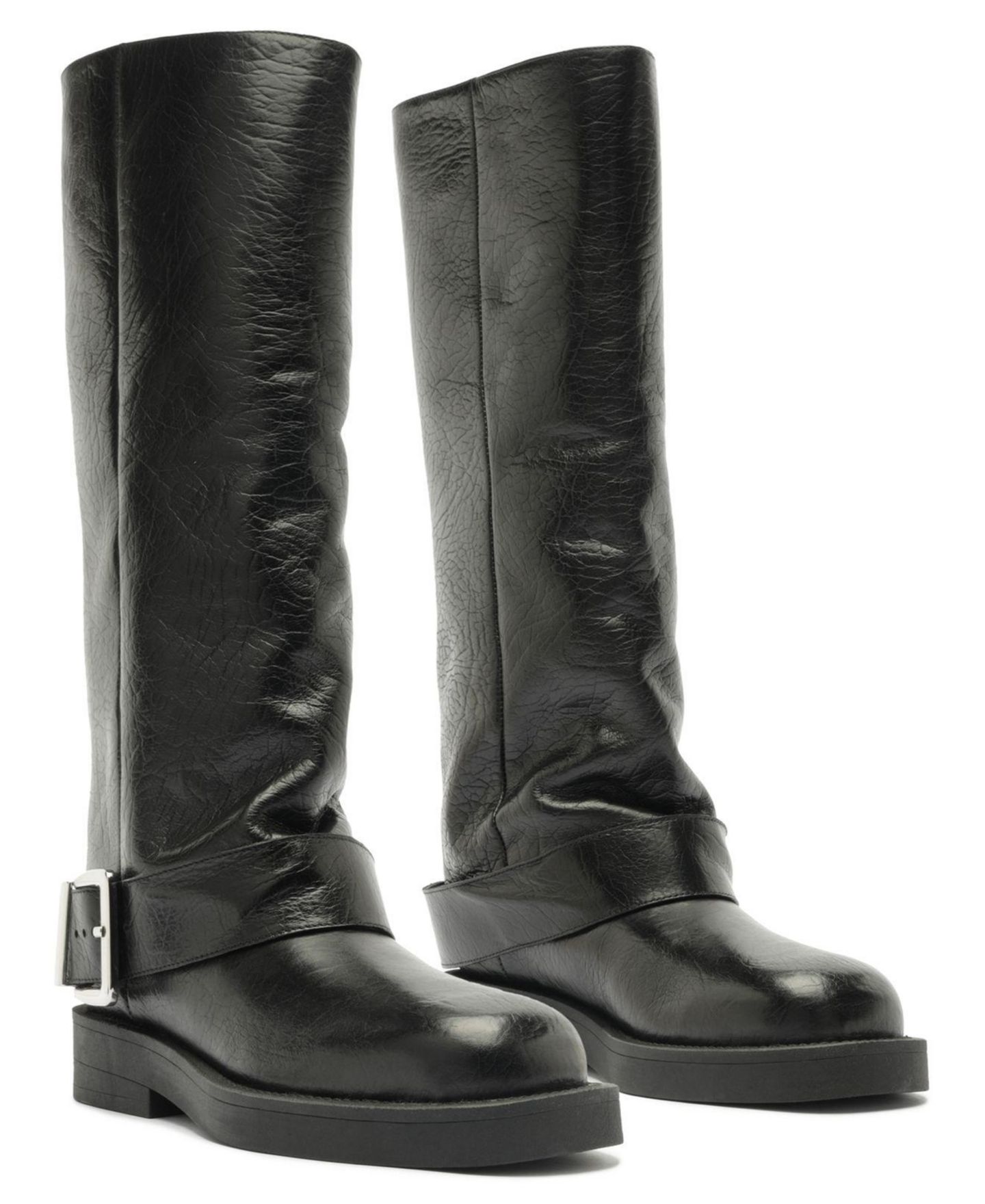 Женские ботинки Schutz Patrice Up Round Toe Tall, цвет: Чёрный — фото 9