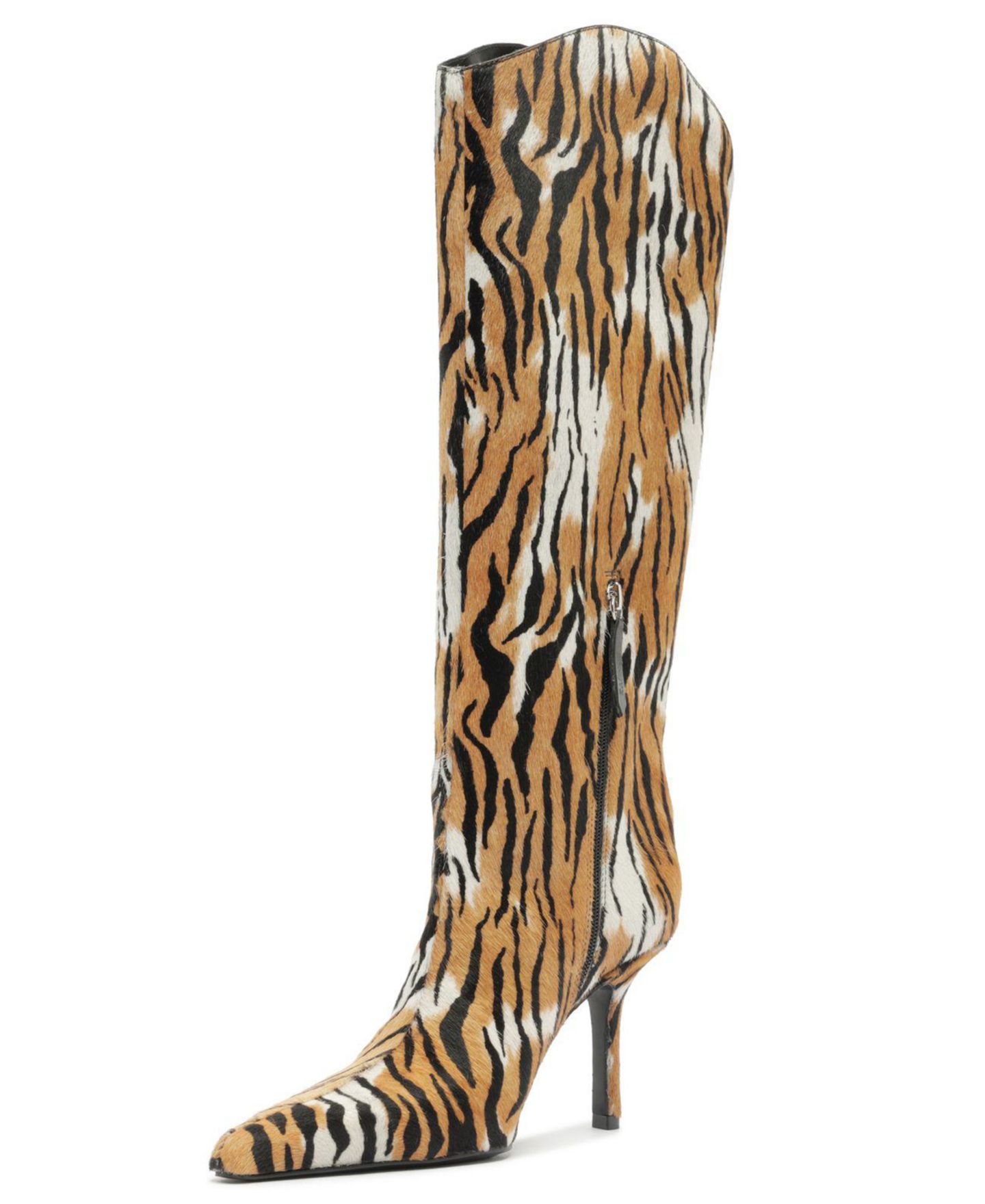Женские ботинки Schutz Mary Ellen Heeled Pointed Toe Tall Dress Boots, цвет: С принтом — фото 10