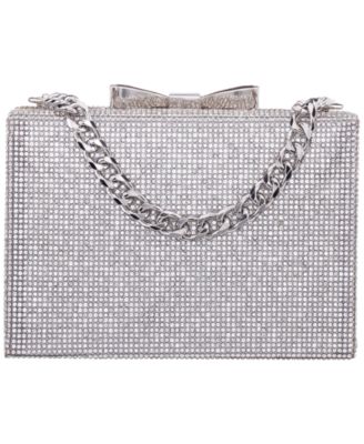 Regalo All Over Crystal Box Mini Clutch Handbag