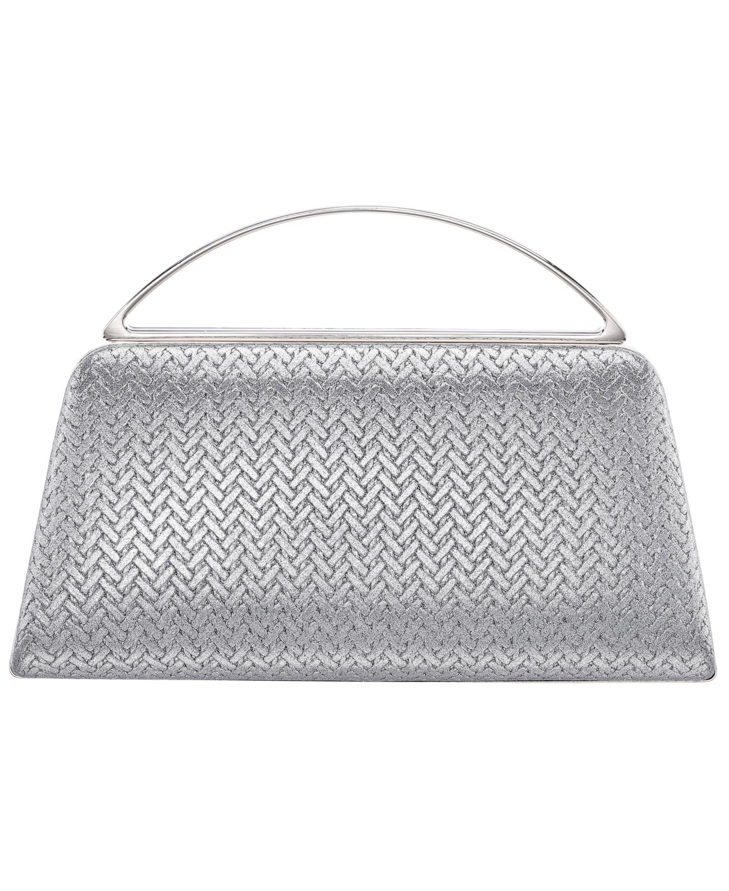 Genesis Metallic Woven Small Handle Clutch Handbag