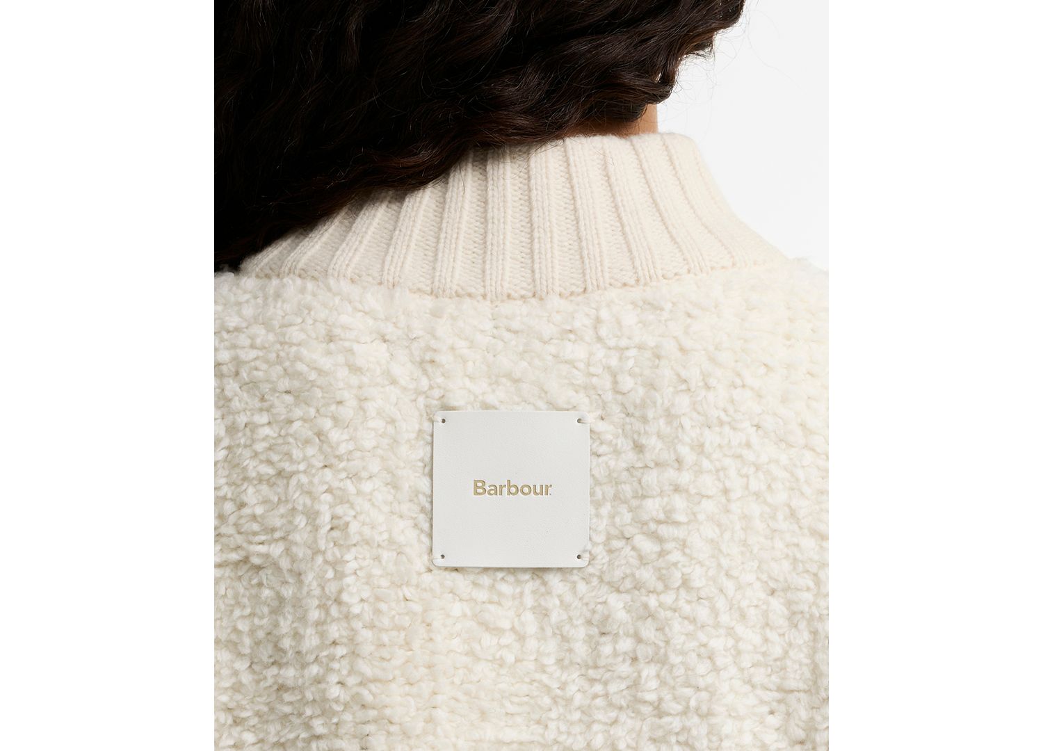 Women's Hazelwood Wool-Blend Chunky-Knit Sherpa-Inspired Bomber Jacket