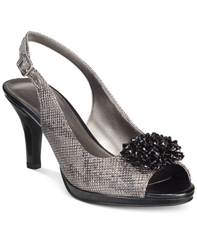 Karen Scott Briant Embellished Peep-Toe Pumps, Only at Macy's