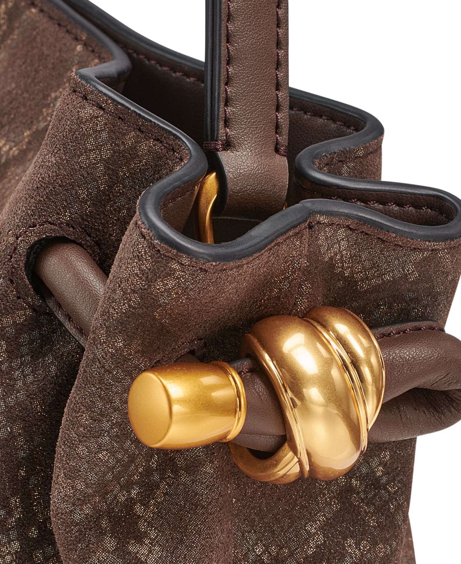 Cashmere Snake Embossed Suede Crossbody Bag