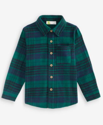 Toddler Boys' 12M-5T Flannel Plaid Long-Sleeve Shirt