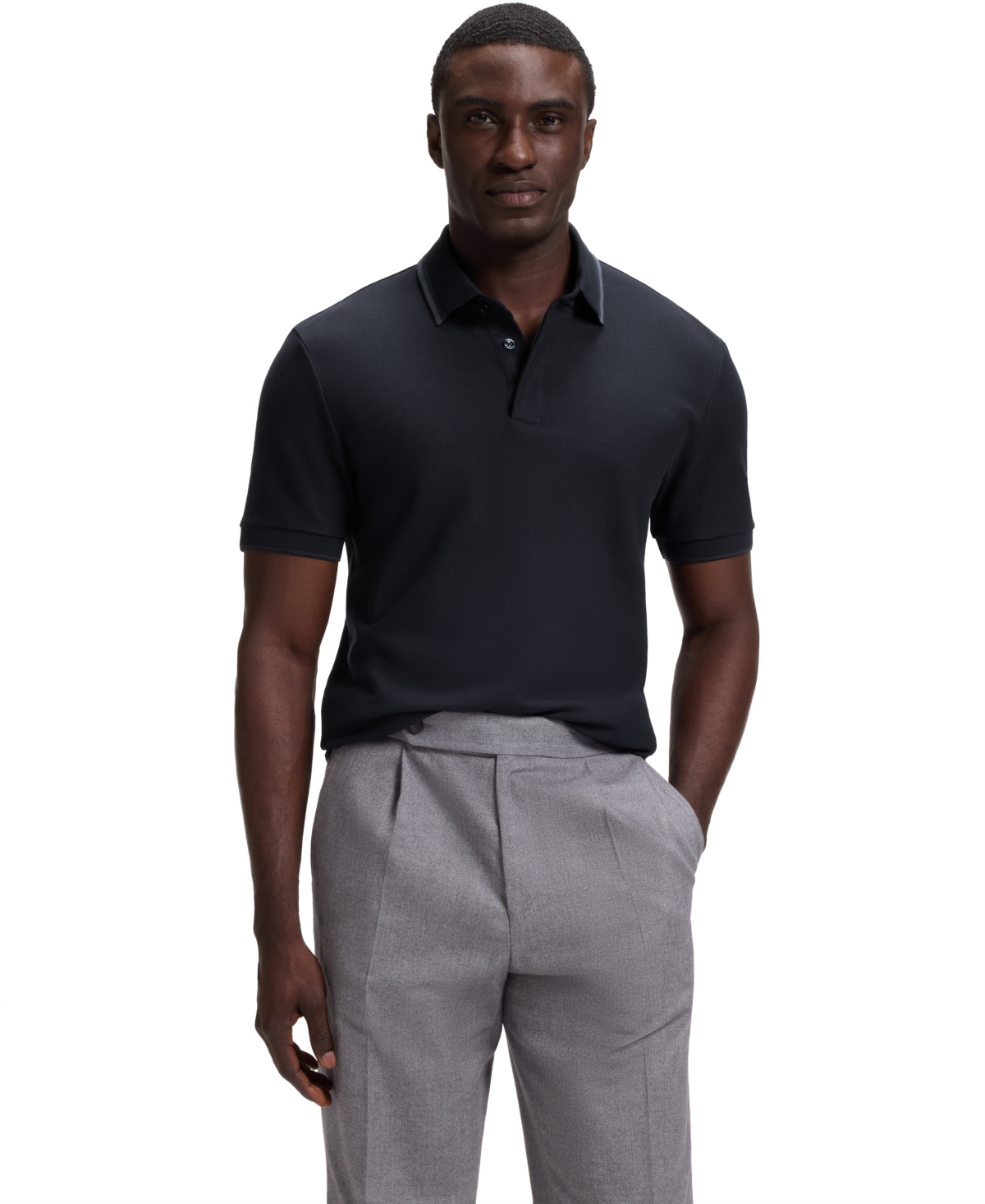 Boss by Hugo Men's H-Parris 18 Cotton-Pique Regular-Fit Polo Shirt