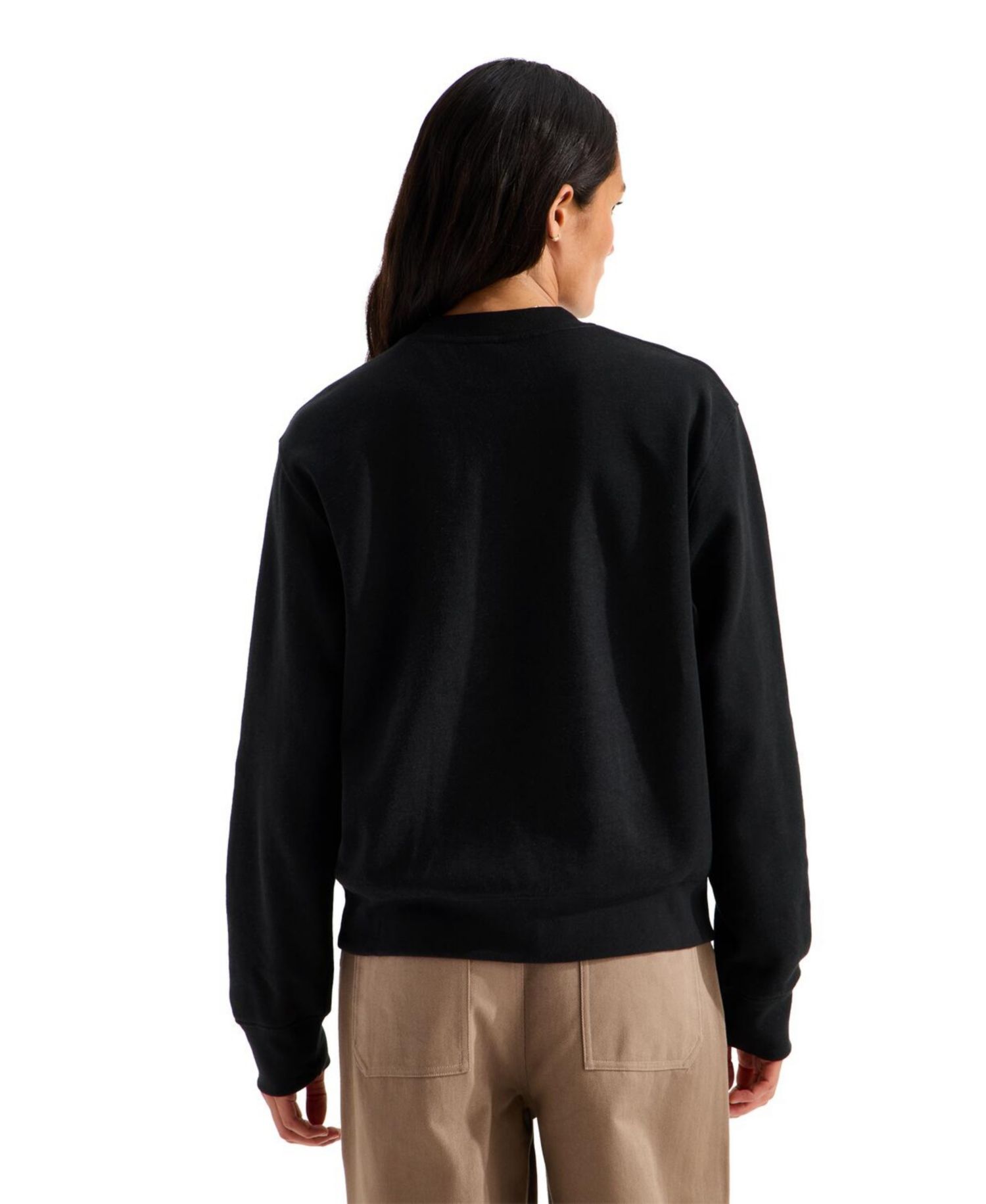 Women's Double Knit Crew Relaxed-Sweatshirt