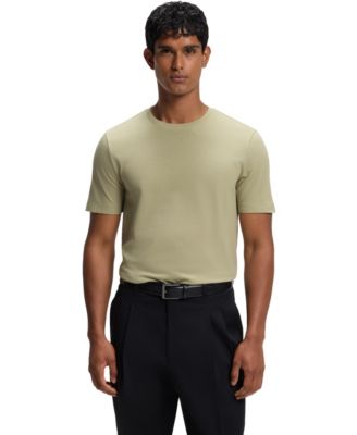 Men's Cotton-Blend Bubble-Jacquard T-Shirt