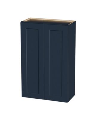 27W x 12D x 42H Solid Wood Shaker Wall Cabinet 3 Adjustable Shelves RTA for Kitchen Bath Laundry Garage