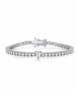 Modern Gold Plated Cubic Zirconia Tennis Bracelet