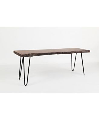 Nature's Edge 48'' Modern Solid Wood Live Edge Bench