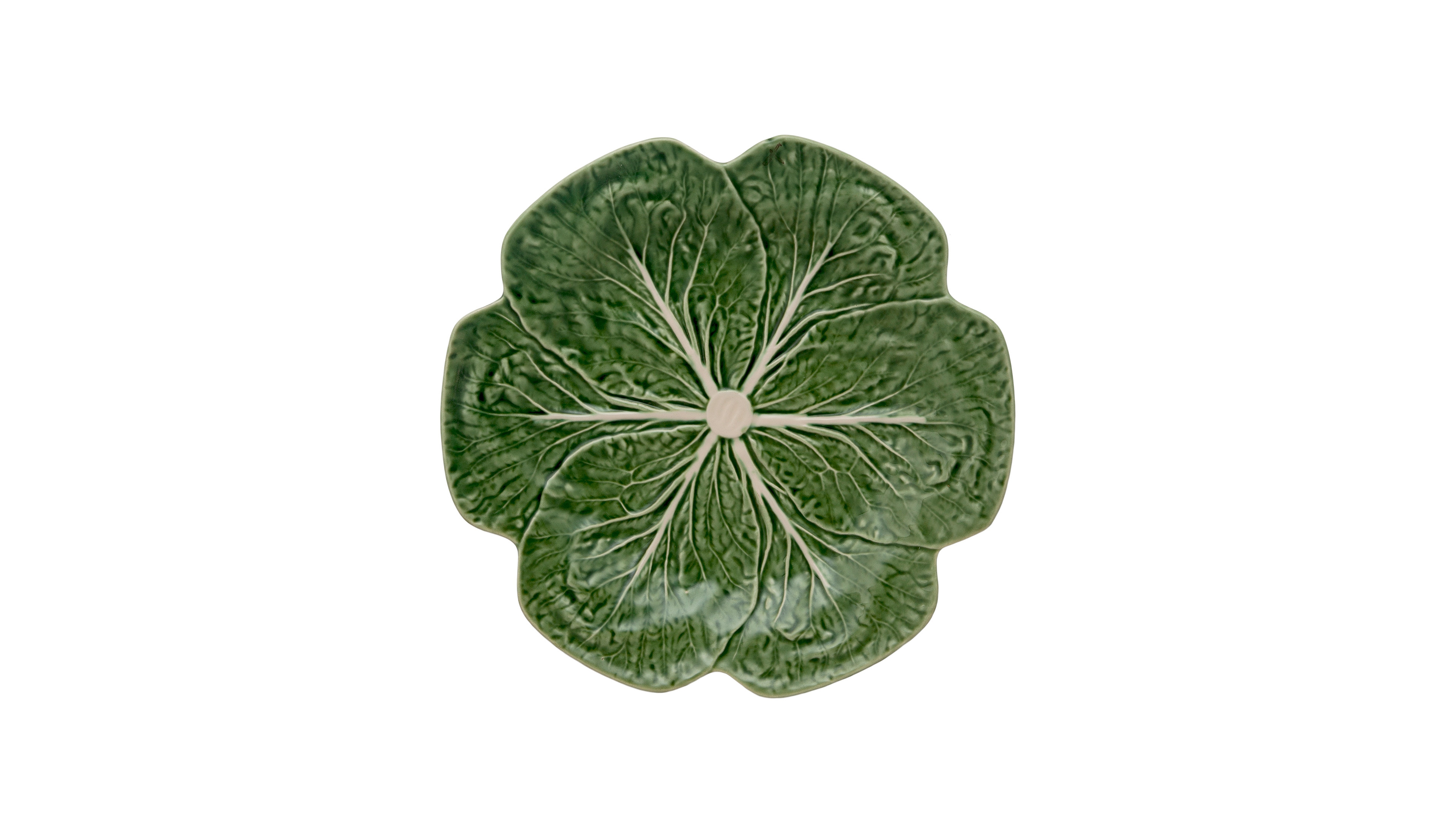 Bordallo Pinheiro Cabbage Earthenware 1.2" Dinner Plate