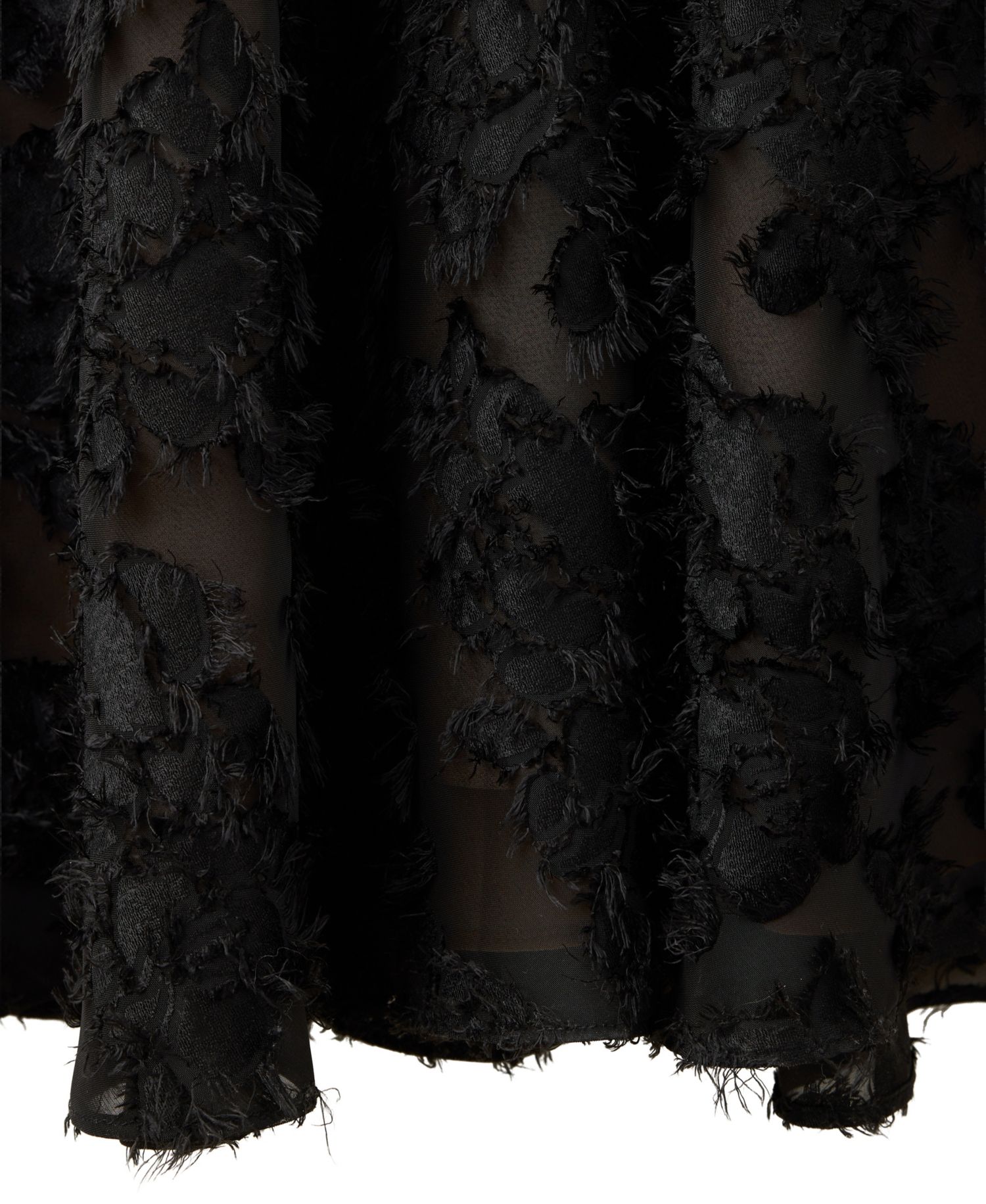 Women's Semi-Transparent Feather A-Line Dress