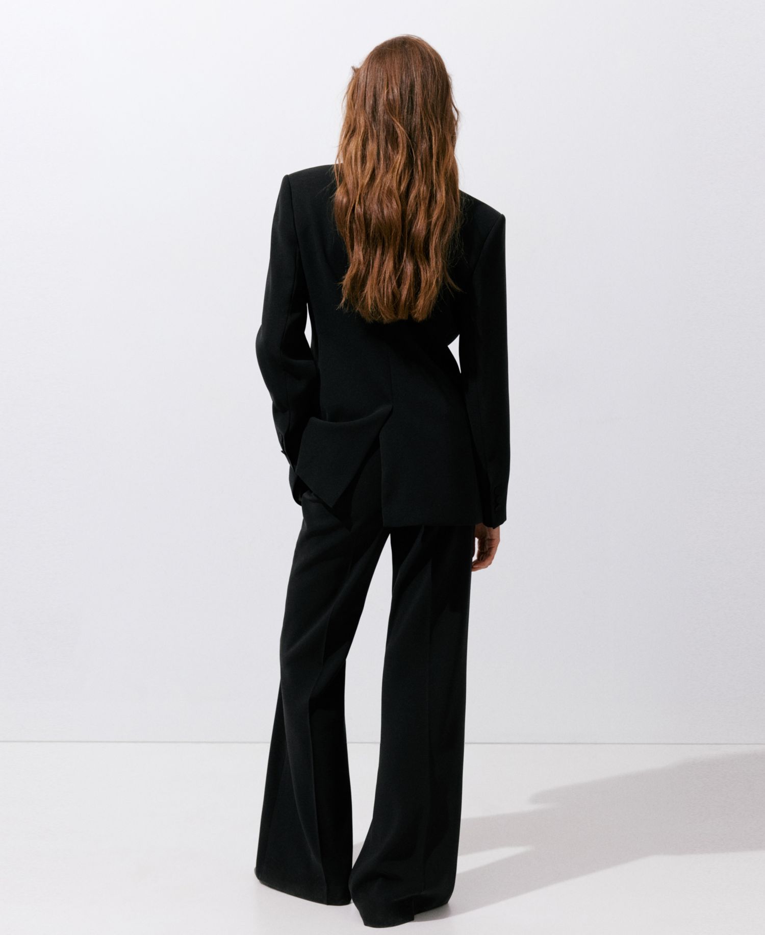 Women's High-Waist Wide-Leg Suits Pants