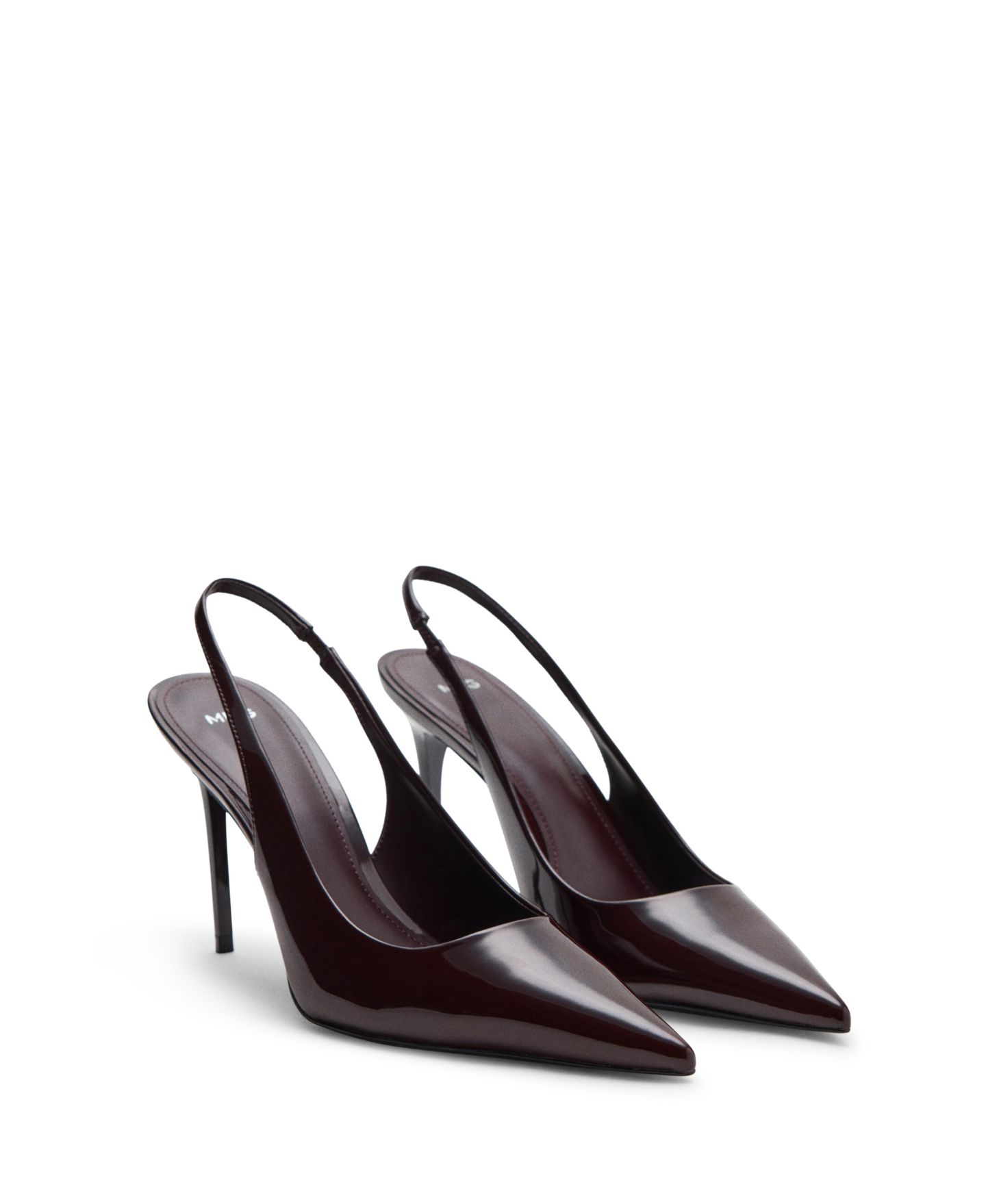 Обувь Mango Women's Patent Heeled, цвет: Бордовый — фото 1