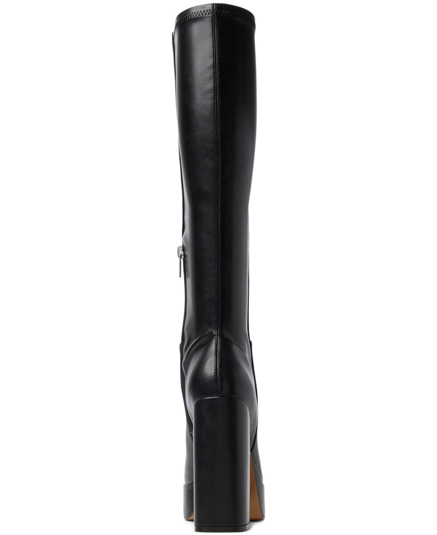 Женские ботинки ALDO Albie Platform Knee High Block Heel, цвет: Чёрный гладкий — фото 3
