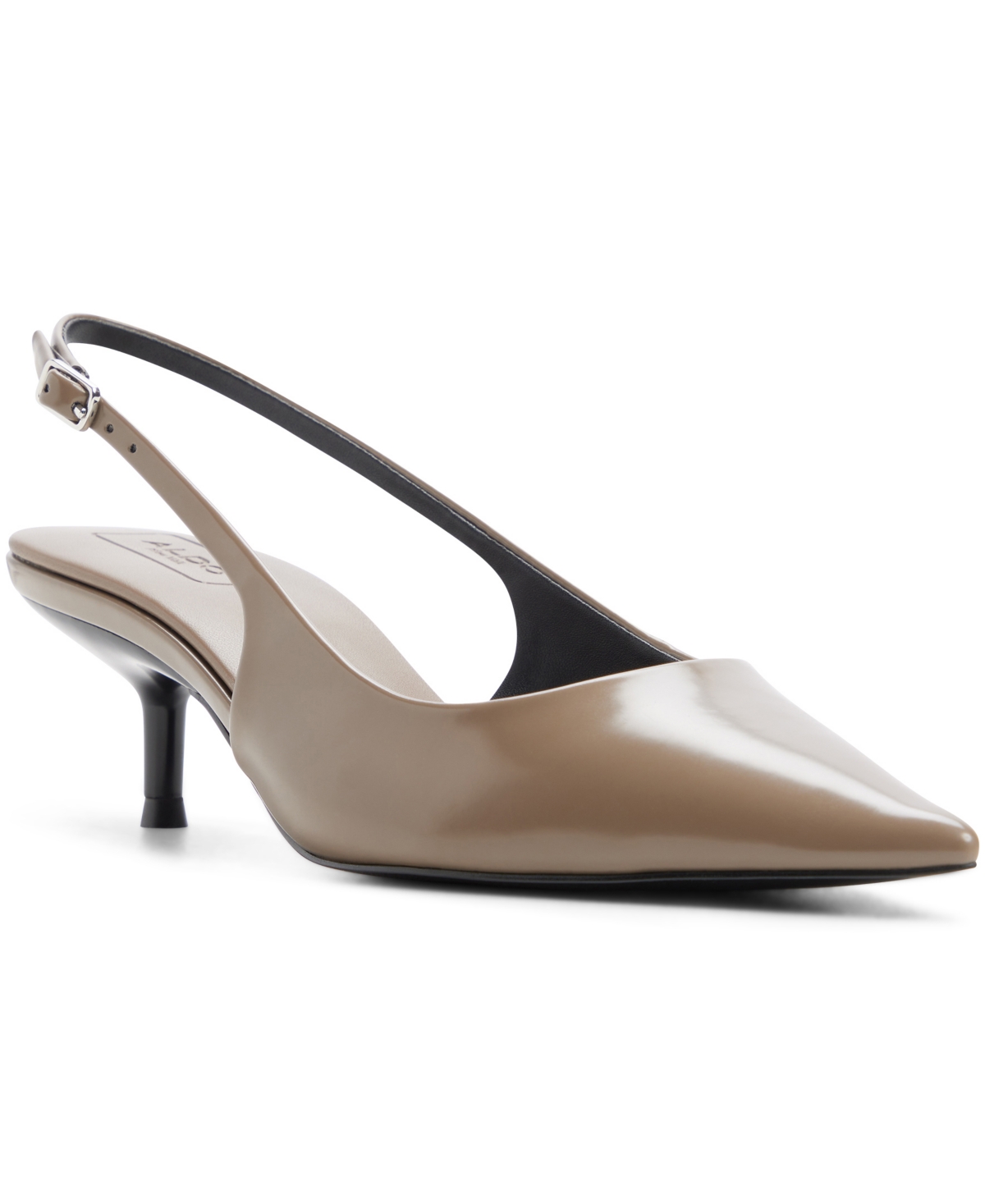 Aldo Women's Sabbie Slip-on Dress Pumps In Khaki Shiny