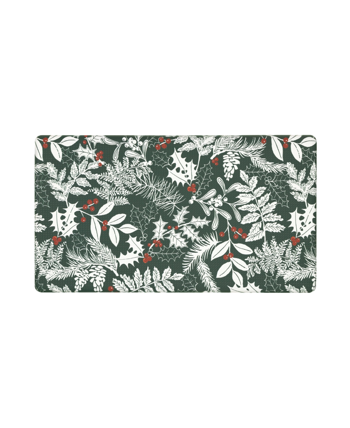 Laura Ashley Christmas Hollybrook Non-Slip Kitchen Mat