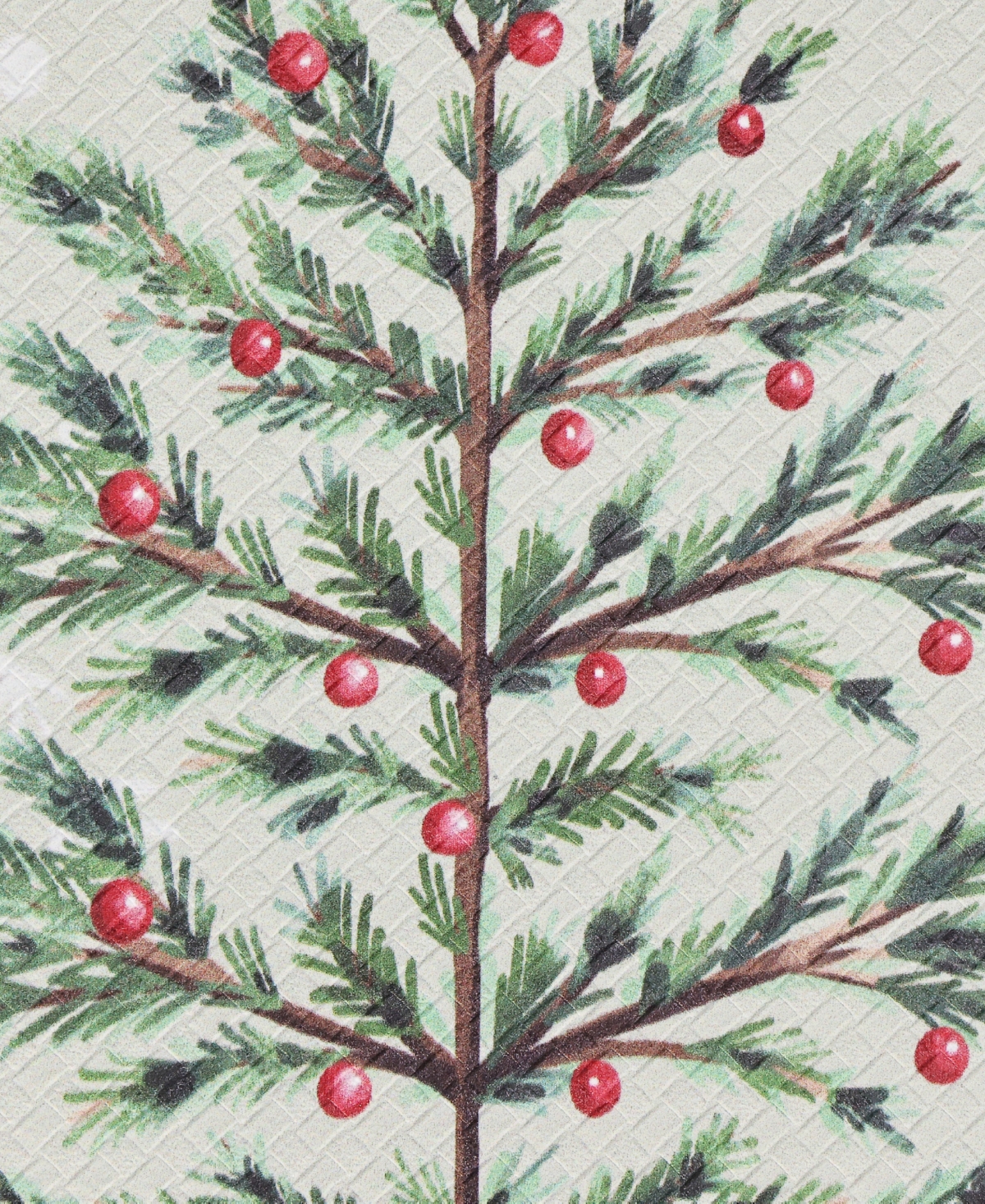 Laura Ashley Christmas Hollybrook Non-Slip 2-Piece Kitchen Mat