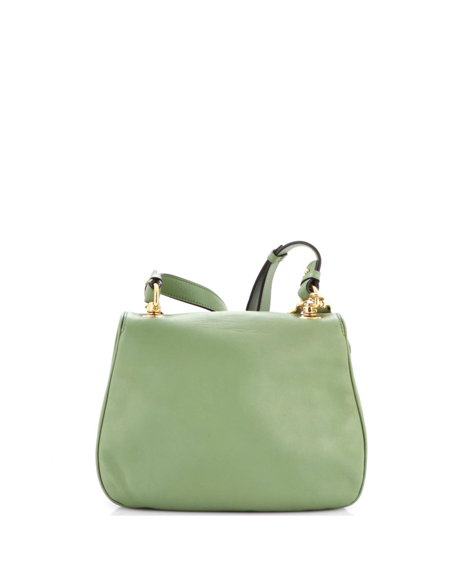 Medium Web Blondie Shoulder Flap Bag Leather