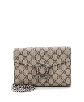 Small Dionysus Chain Wallet GG Coated Canvas
