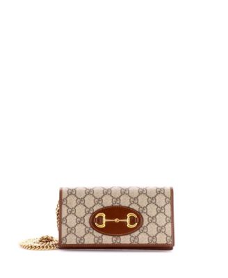 Horsebit 1955 Chain Wallet GG Coated Canvas