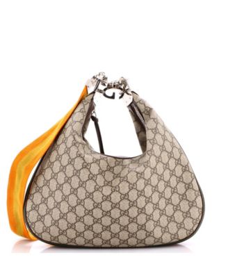 Medium Attache Shoulder Bag GG Coated Canvas