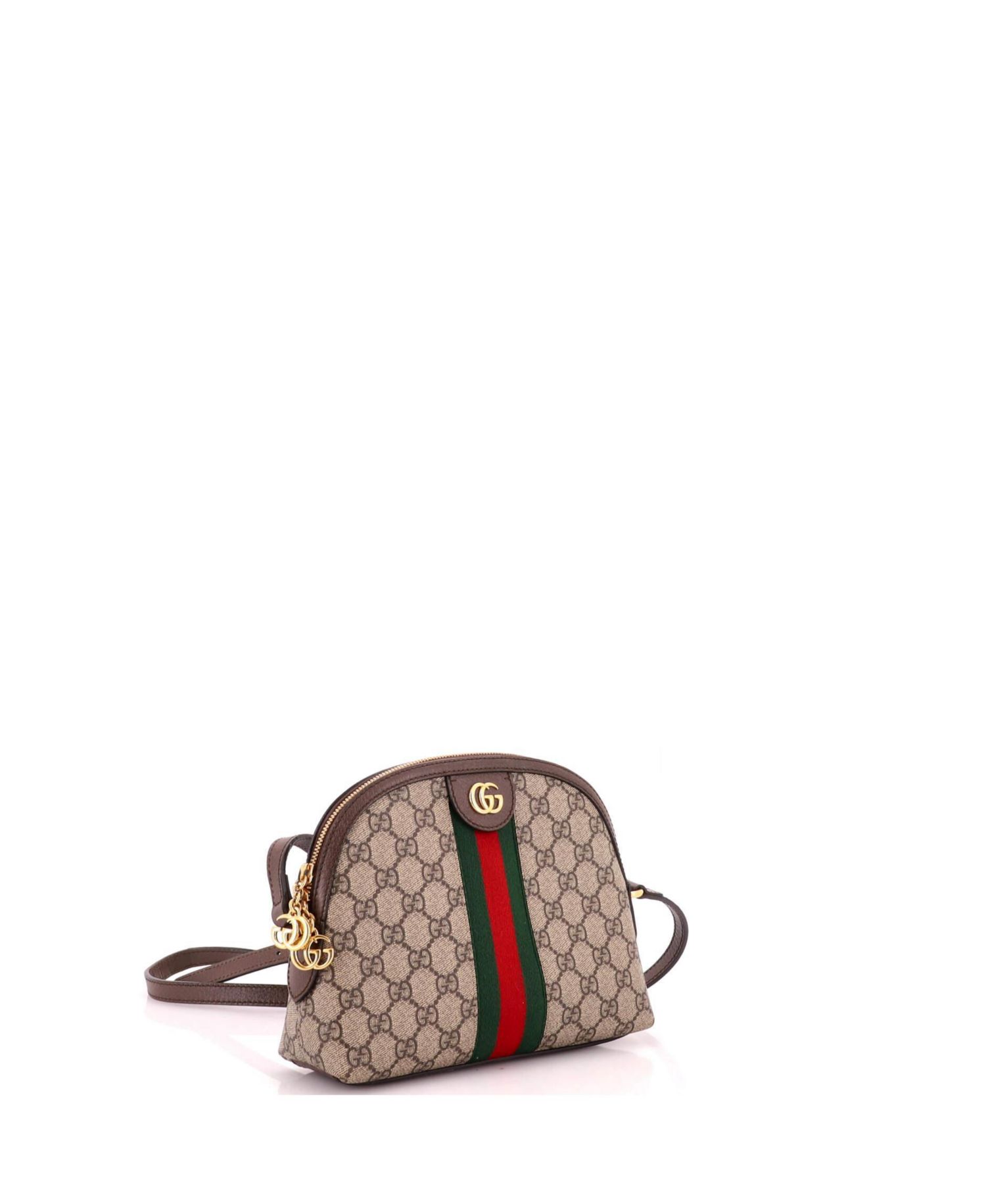 Small Ophidia Dome Shoulder Bag GG Coated Canvas