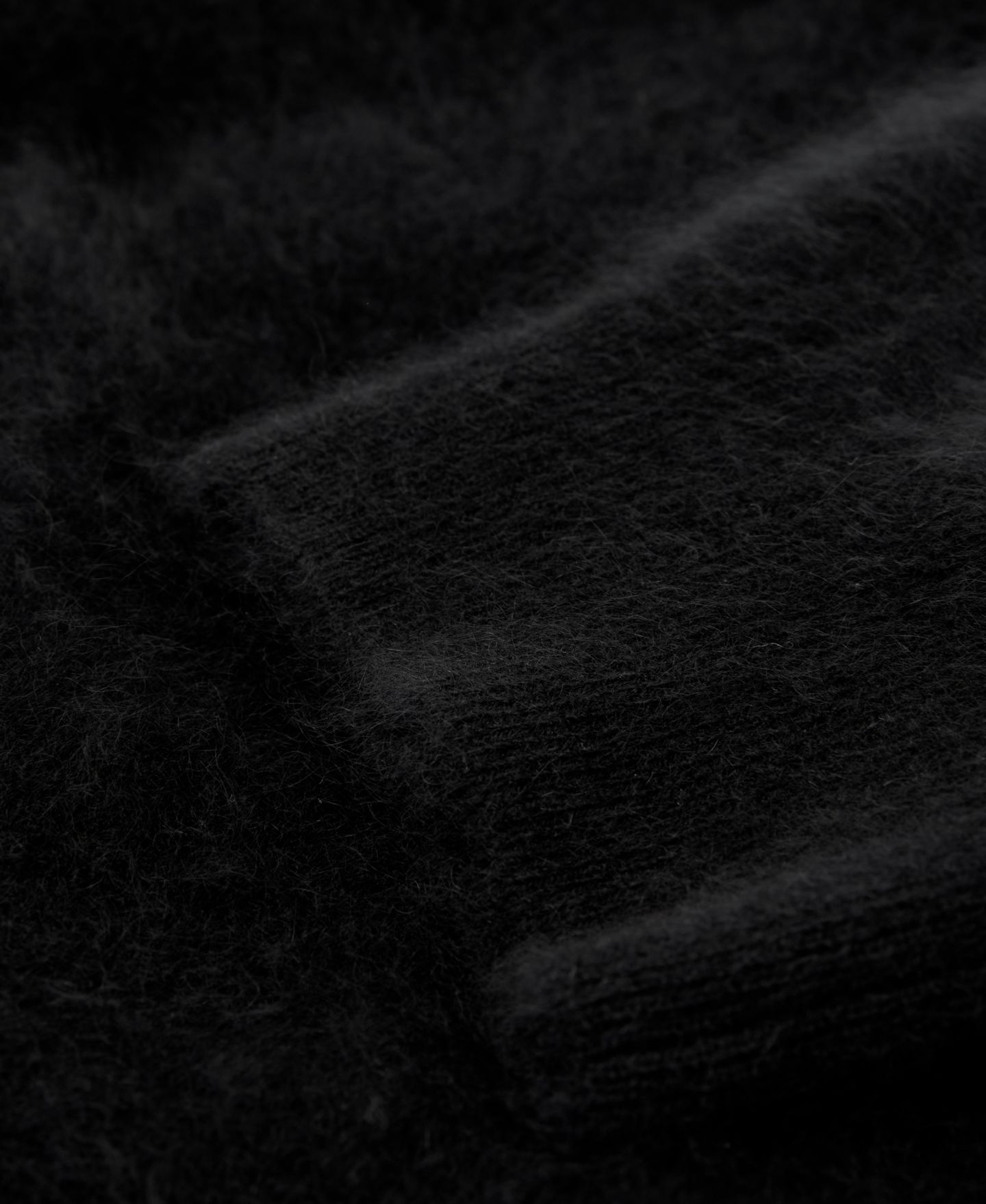 Женский свитер REISS Julia Brushed-Cashmere Short-Sleeve Raglan, цвет: Чёрный — фото 4