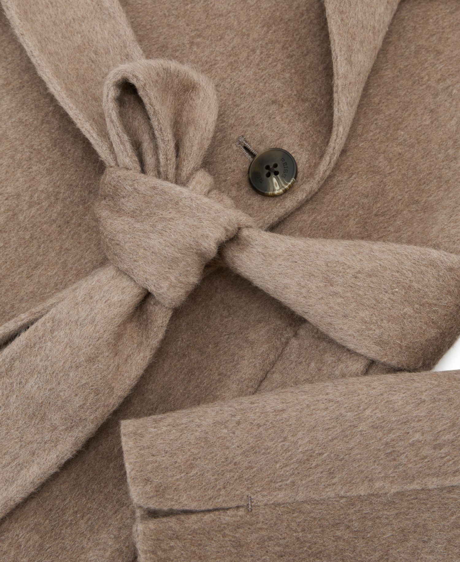 Women's Thea Wool-Blend Double-Breasted Blind-Seam Coat