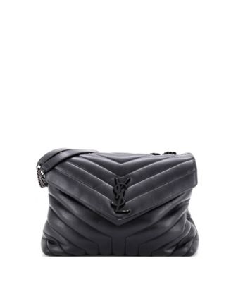 Medium Loulou Shoulder Bag Matelasse Chevron Leather