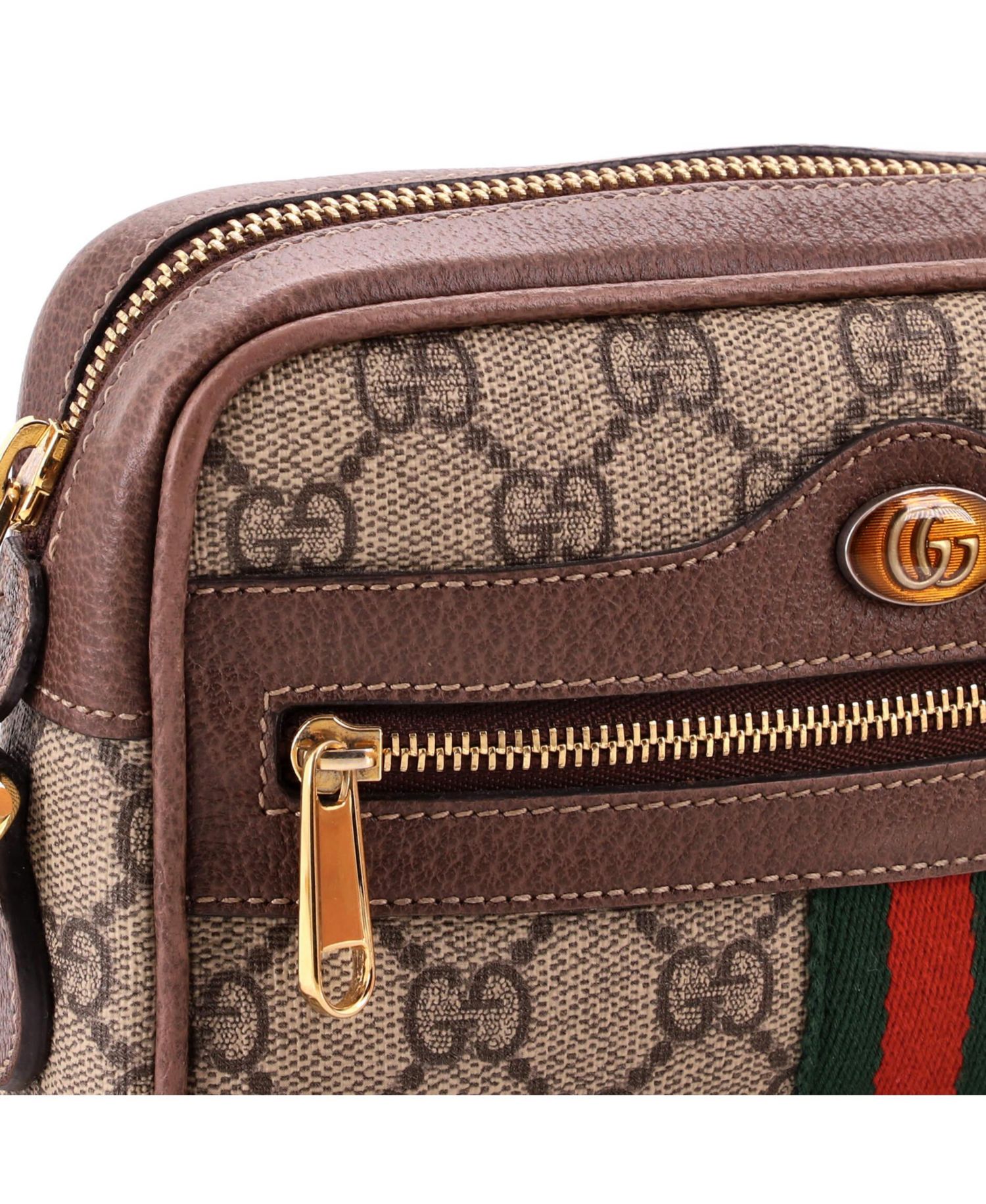 Mini Ophidia Shoulder Bag GG Coated Canvas