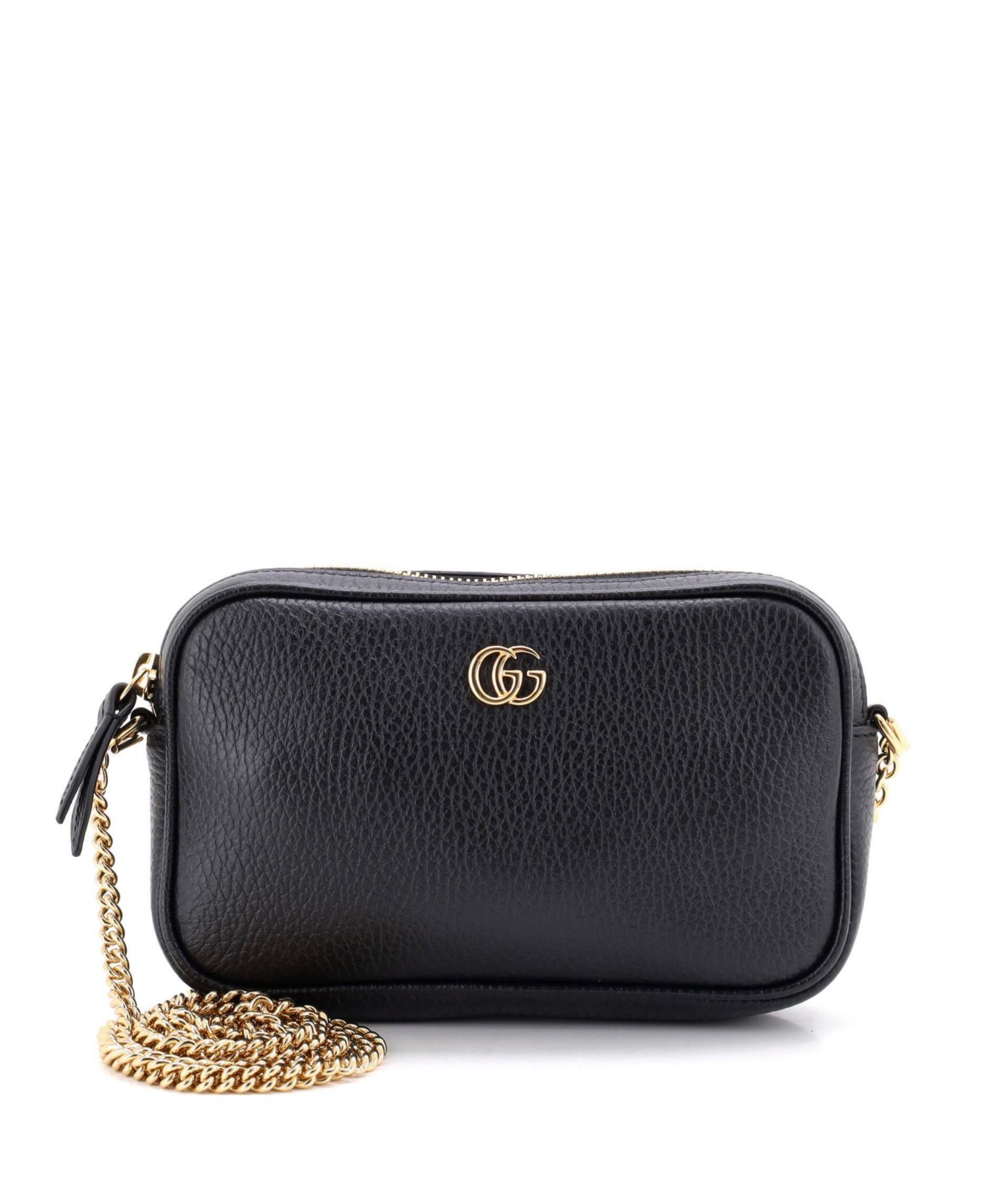 Mini GG Marmont Crossbody Bag Leather