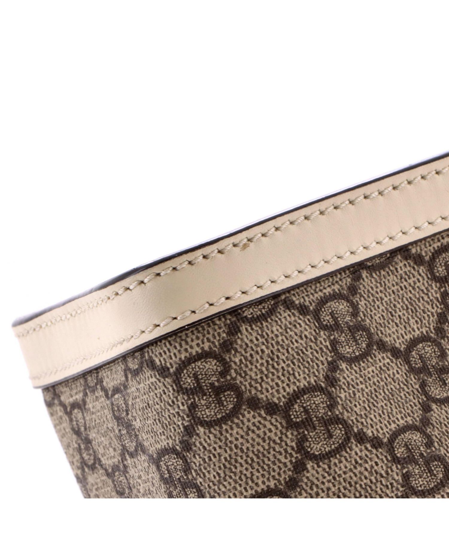 Small Padlock Chain Tote GG Coated Canvas with Leather