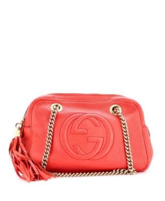 Small Soho Chain Zip Shoulder Bag Leather