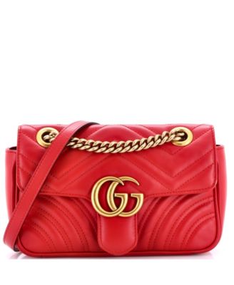 Mini GG Marmont Flap Bag Matelasse Leather