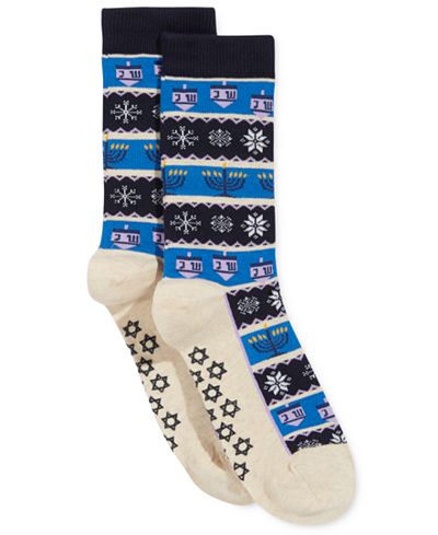 Hot Sox Women's Hanukkah Stripe Socks