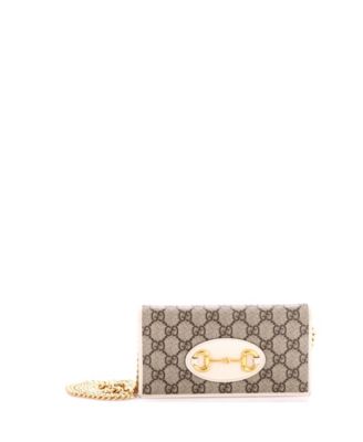 Horsebit 1955 Chain Wallet GG Coated Canvas