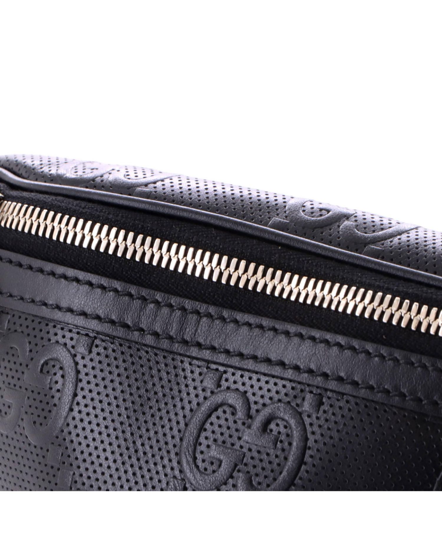 Small Belt Bag GG Embossed Perforated Leather