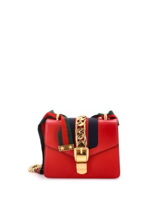 Mini Sylvie Chain Shoulder Bag Leather