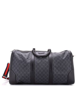 Large Convertible Duffle Bag GG Coated Canvas