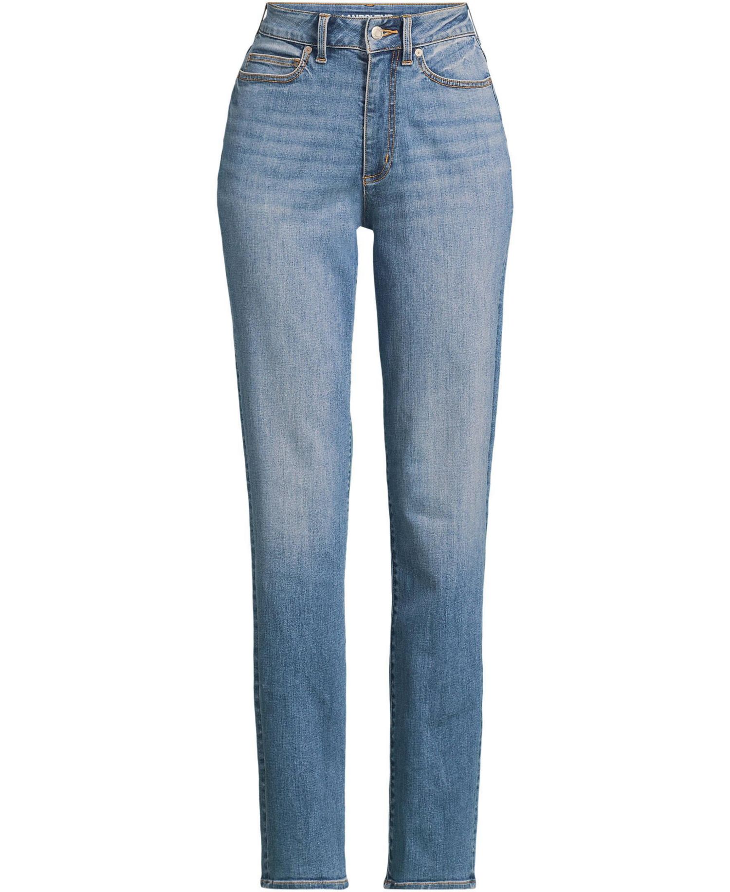 Women's High-Rise Straight-Leg Curvy Jeans