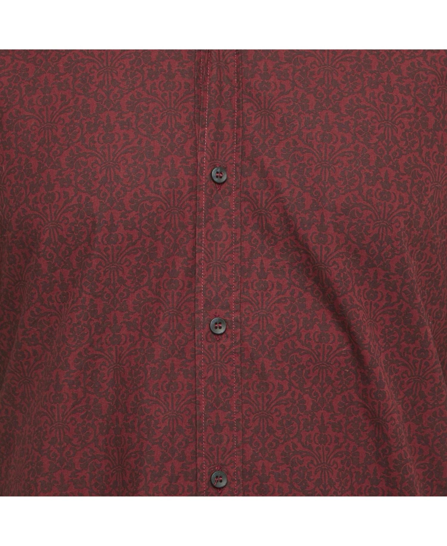 Dolce & Gabbana Men's Long-Sleeve Slim-Fit Metallic Gold Accents Button-Down Shirt