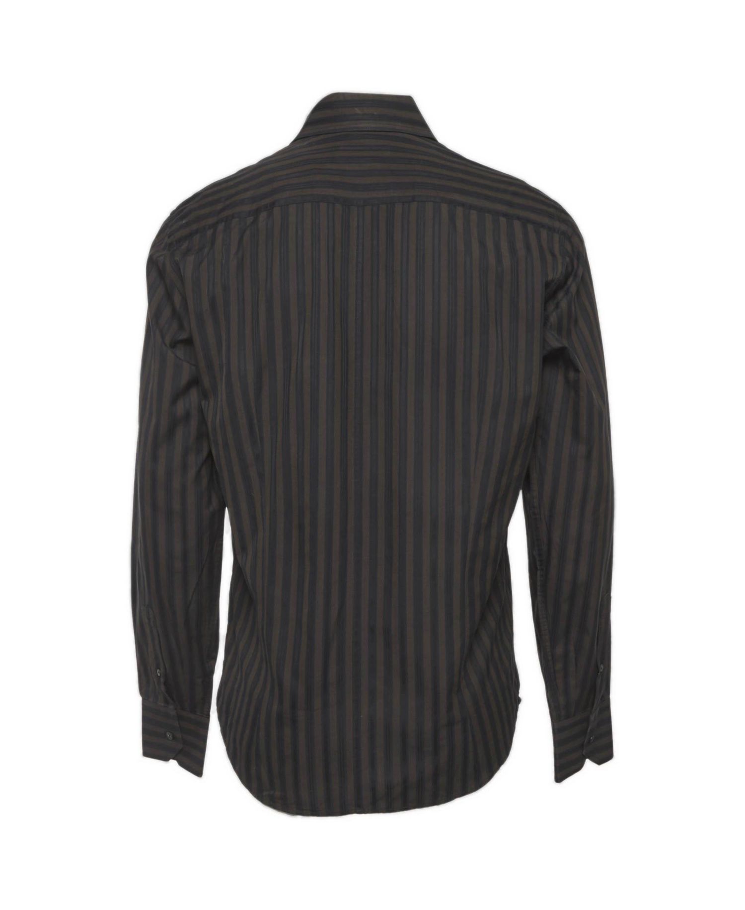 Men's Slim-Fit Striped Dress Shirt