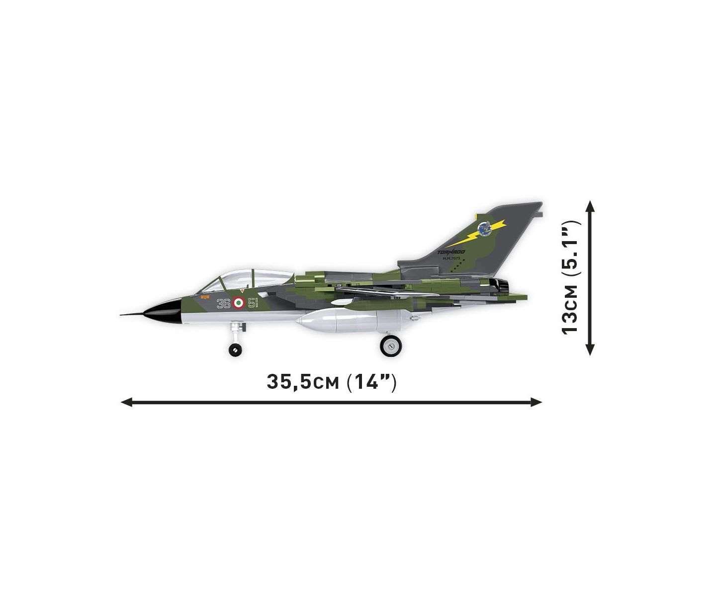 Детский конструктор COBI Armed Forces Panavia Tornado IDS 1:48 Scale 483-Piece Building Set, Ages 8+ — фото 4