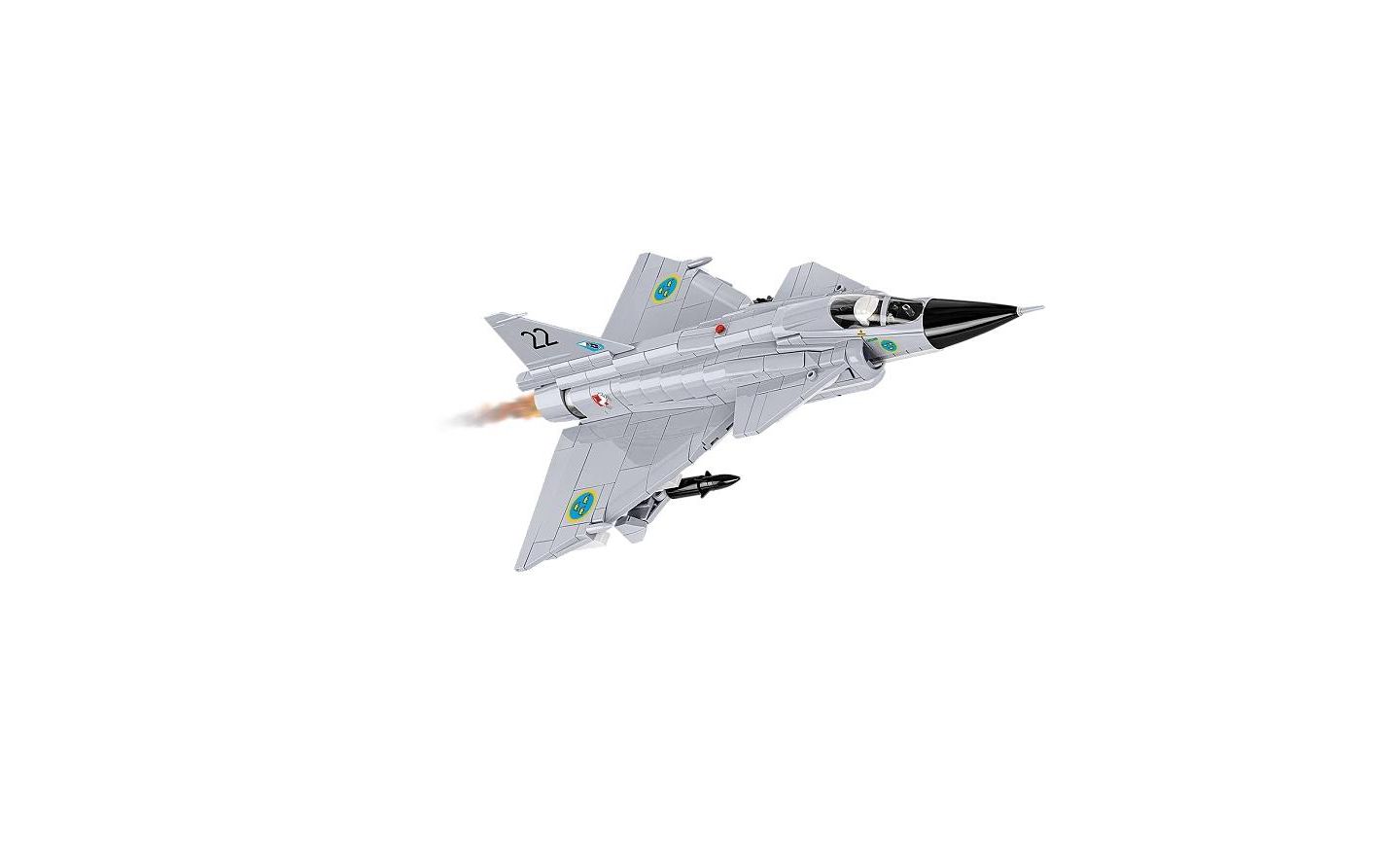 Детский конструктор COBI Armed Forces Saab JA 37 Viggen 1:48 Scale 881-Piece Building Set, Ages 9+ — фото 3