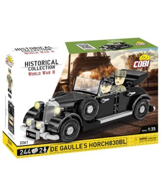 World War II Historical Collection De Gaulle's Horch830BL 244-Piece Building Set, Ages 7+