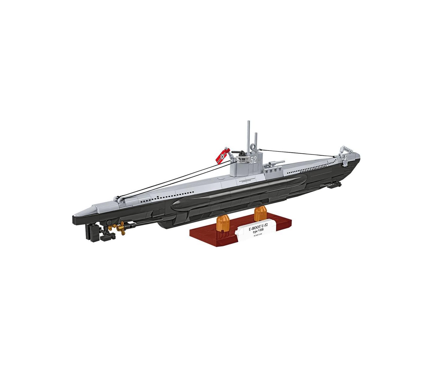 Детский конструктор COBI Historical Collection Wwii German Submarine Type Viib (U-Boat U-52) 474-Piece Building Set, Ages 9+, цвет: Разноцветный — фото 4